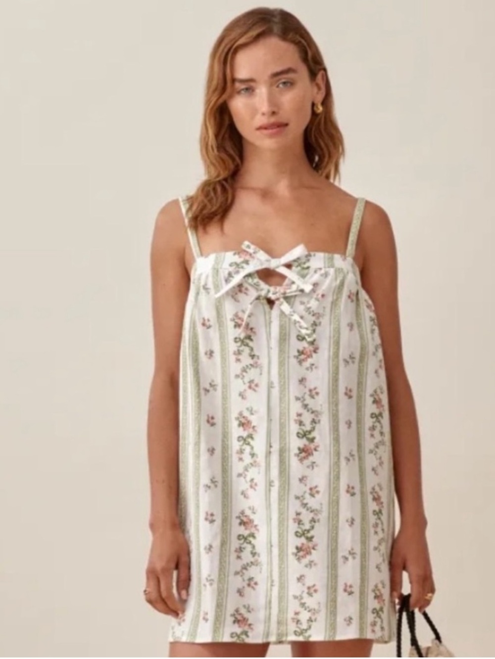 Reformation Linen floral dress
